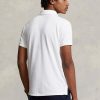 Polos blancs en maille slim fit Ralph Lauren pour hommes Polos blancs en maille slim fit Ralph Lauren pour hommes