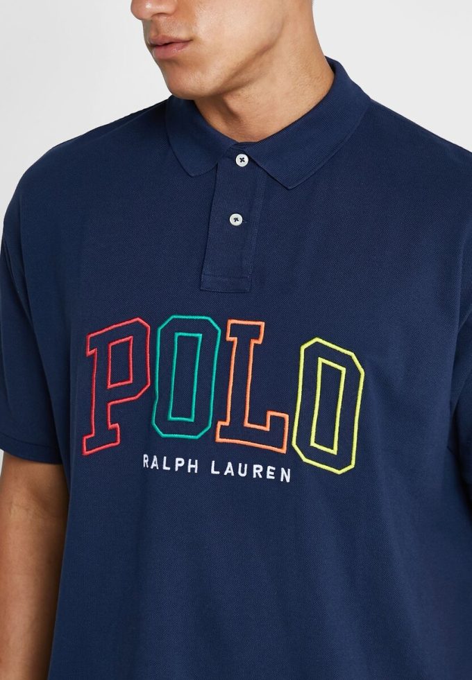 Polos bleu marine avec logo Ralph Lauren pour homme