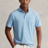 Polos bleus en coton et lin Ralph Lauren pour homme, coupe classique Polos bleus en coton et lin Ralph Lauren pour homme, coupe classique