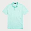 Polos bleus en maille ajustée Ralph Lauren pour homme