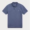 Polos bleus en maille ajustée Ralph Lauren pour homme