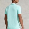 Polos bleus en maille ajustée Ralph Lauren pour homme