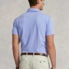 Polos bleus en maille ajustée Ralph Lauren pour homme