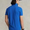 Polos bleus en maille ajustée Ralph Lauren pour homme