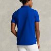 Polos bleus en maille ajustée Ralph Lauren pour homme