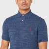 Polos bleus en maille basique Ralph Lauren pour hommes Polos bleus en maille basique Ralph Lauren pour hommes