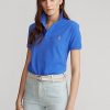 Polos bleus en maille coupe classique Ralph Lauren pour femme Polos bleus en maille coupe classique Ralph Lauren pour femme