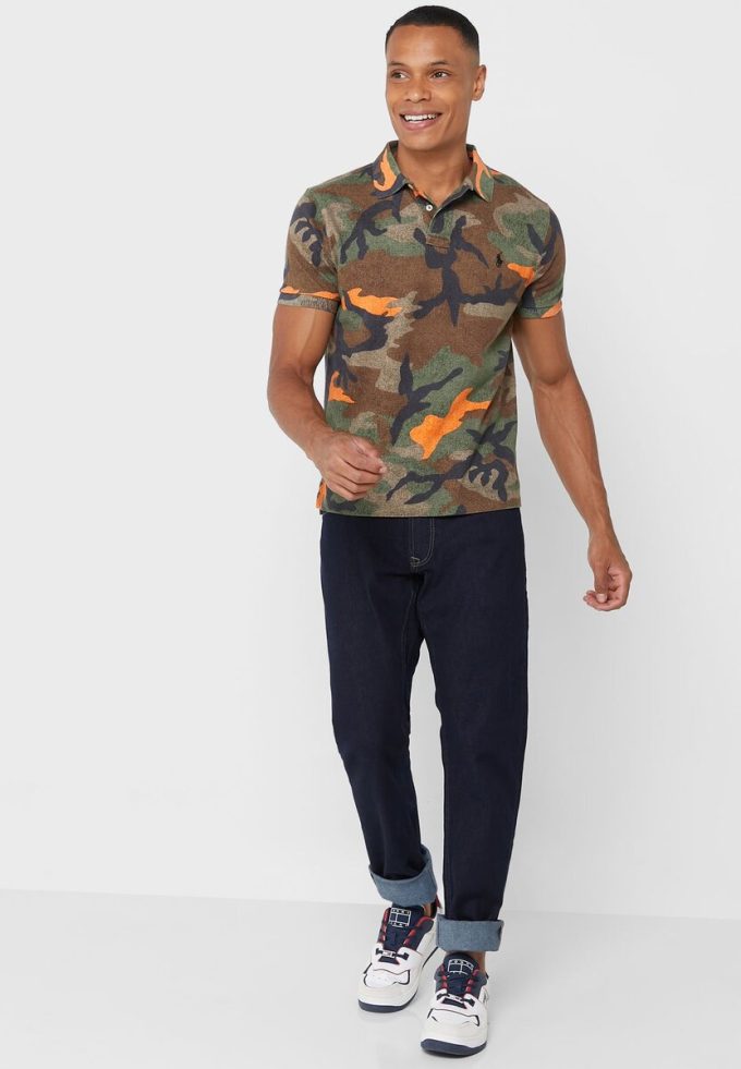 Polos camouflage multicolores Ralph Lauren pour hommes