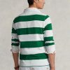 Polos de rugby blancs Ralph Lauren Slim Fit Bear pour hommes Polos de rugby blancs Ralph Lauren Slim Fit Bear pour hommes