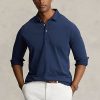 Polos en jersey bleu marine Ralph Lauren pour homme