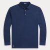 Polos en jersey bleu marine Ralph Lauren pour homme