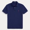 Polos en maille emblématiques Ralph Lauren bleu marine pour homme