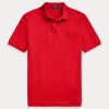 Polos en maille emblématiques Ralph Lauren rouges pour hommes Polos en maille emblématiques Ralph Lauren rouges pour hommes