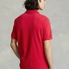 Polos en maille emblématiques Ralph Lauren rouges pour hommes Polos en maille emblématiques Ralph Lauren rouges pour hommes