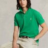 Polos en maille emblématiques Ralph Lauren verts pour hommes Polos en maille emblématiques Ralph Lauren verts pour hommes
