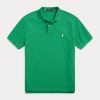 Polos en maille emblématiques Ralph Lauren verts pour hommes Polos en maille emblématiques Ralph Lauren verts pour hommes