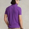 Polos en maille emblématiques Ralph Lauren violets pour hommes