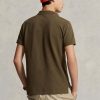 Polos en maille slim fit olive Ralph Lauren pour homme Polos en maille slim fit olive Ralph Lauren pour homme