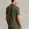 Polos en maille slim fit olive Ralph Lauren pour homme Polos en maille slim fit olive Ralph Lauren pour homme