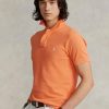 Polos en maille slim fit orange Ralph Lauren pour homme Polos en maille slim fit orange Ralph Lauren pour homme