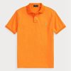 Polos en maille slim fit orange Ralph Lauren pour homme Polos en maille slim fit orange Ralph Lauren pour homme
