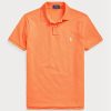 Polos en maille slim fit orange Ralph Lauren pour homme Polos en maille slim fit orange Ralph Lauren pour homme