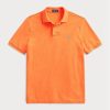 Polos en maille slim fit orange Ralph Lauren pour homme Polos en maille slim fit orange Ralph Lauren pour homme