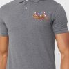 Polos gris à logo brodé Ralph Lauren pour hommes Polos gris à logo brodé Ralph Lauren pour hommes