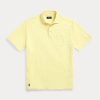 Polos jaunes en coton et lin Ralph Lauren pour homme, coupe classique Polos jaunes en coton et lin Ralph Lauren pour homme, coupe classique