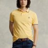 Polos jaunes en maille ajustée Ralph Lauren pour homme Polos jaunes en maille ajustée Ralph Lauren pour homme