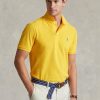 Polos jaunes en maille ajustée Ralph Lauren pour homme Polos jaunes en maille ajustée Ralph Lauren pour homme