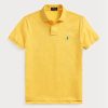 Polos jaunes en maille ajustée Ralph Lauren pour homme Polos jaunes en maille ajustée Ralph Lauren pour homme
