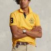 Polos jaunes en maille coupe classique Ralph Lauren pour homme Polos jaunes en maille coupe classique Ralph Lauren pour homme