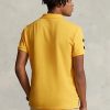 Polos jaunes en maille coupe classique Ralph Lauren pour homme Polos jaunes en maille coupe classique Ralph Lauren pour homme