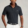 Polos noirs en coton doux coupe classique Ralph Lauren pour homme Polos noirs en coton doux coupe classique Ralph Lauren pour homme