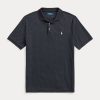 Polos noirs en coton doux coupe classique Ralph Lauren pour homme Polos noirs en coton doux coupe classique Ralph Lauren pour homme