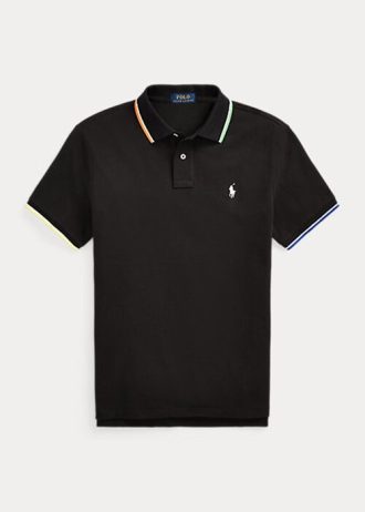 Polos noirs en maille coupe classique Ralph Lauren pour homme