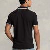 Polos noirs en maille coupe classique Ralph Lauren pour homme