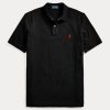 Polos noirs en maille emblématique Ralph Lauren pour hommes Polos noirs en maille emblématique Ralph Lauren pour hommes