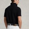 Polos noirs en maille emblématique Ralph Lauren pour hommes Polos noirs en maille emblématique Ralph Lauren pour hommes