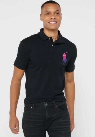 Polos noirs essentiels Ralph Lauren pour hommes