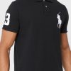 Polos noirs à logo Ralph Lauren pour hommes Polos noirs à logo Ralph Lauren pour hommes