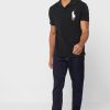 Polos noirs à logo Ralph Lauren pour hommes Polos noirs à logo Ralph Lauren pour hommes