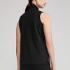 Polos noirs sans manches en piqué coupe classique Ralph Lauren pour femme
