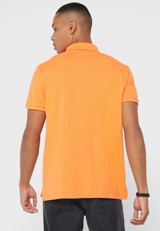 Polos orange Ralph Lauren Essential pour hommes
