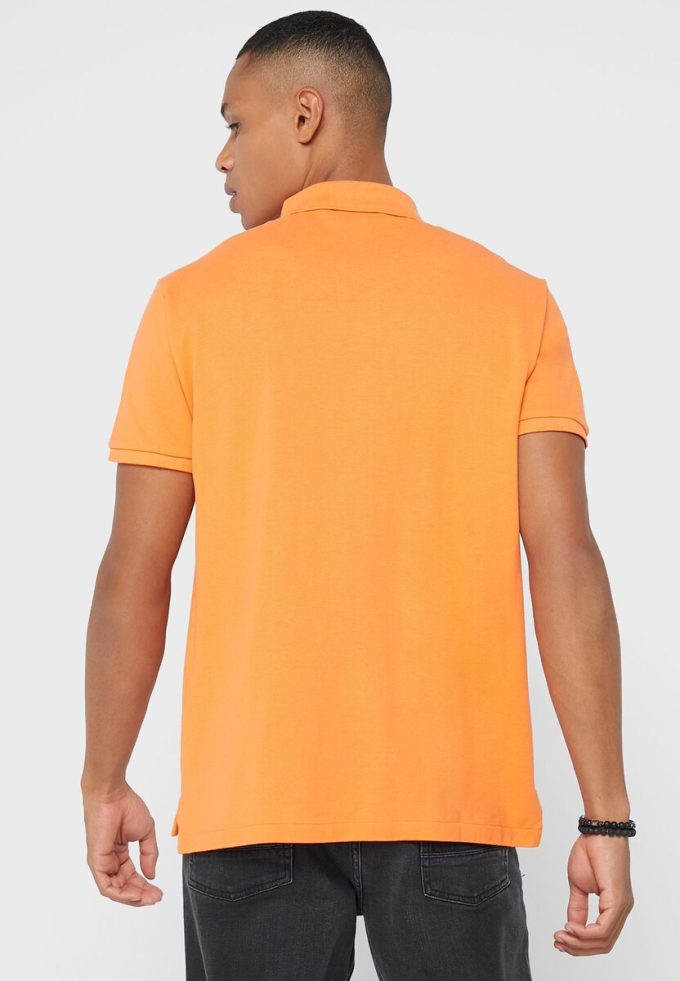 Polos orange Ralph Lauren Essential pour hommes Polos orange Ralph Lauren Essential pour hommes