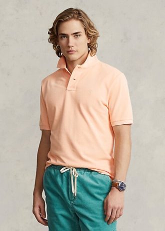 Polos orange Ralph Lauren RL Origin pour hommes
