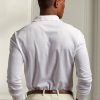 Polos piqués blancs Ralph Lauren Slim Fit pour homme Polos piqués blancs Ralph Lauren Slim Fit pour homme