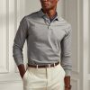 Polos piqués slim fit Ralph Lauren gris pour homme Polos piqués slim fit Ralph Lauren gris pour homme