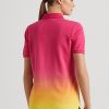 Polos piqués teints par immersion Ralph Lauren rose/orange/jaune pour femme Polos piqués teints par immersion Ralph Lauren rose/orange/jaune pour femme